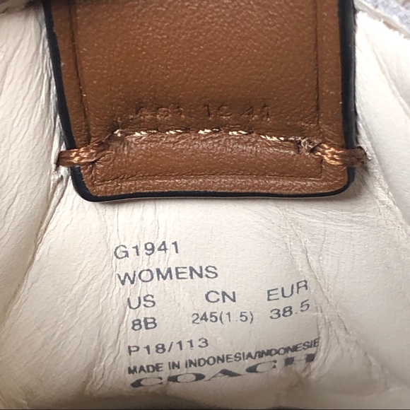 🍒NEW! Coach C101 Cherry Appliqué Leather Sneaker - Picture 8 of 8